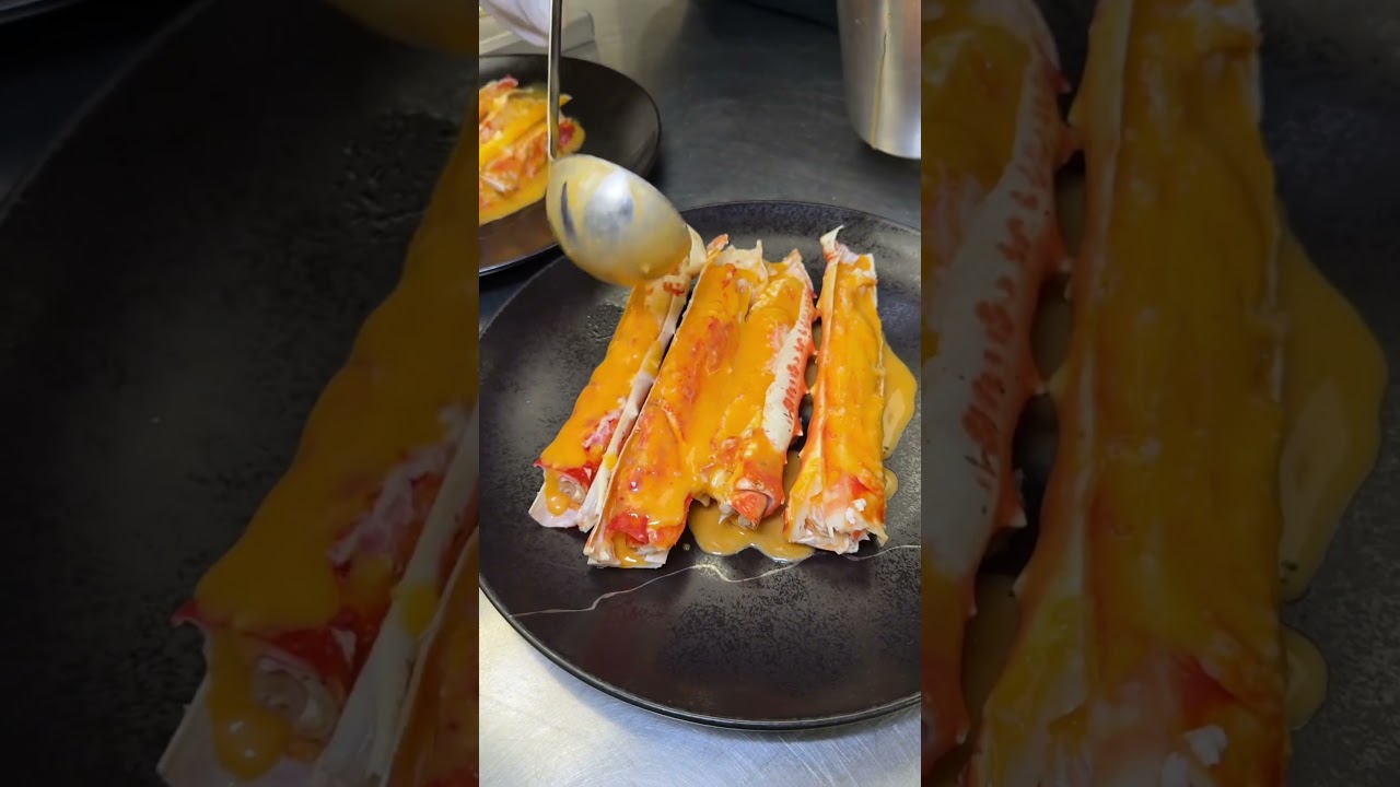 King Crab Legs with Yuzu Butter Lemon from Carversteak in Las Vegas