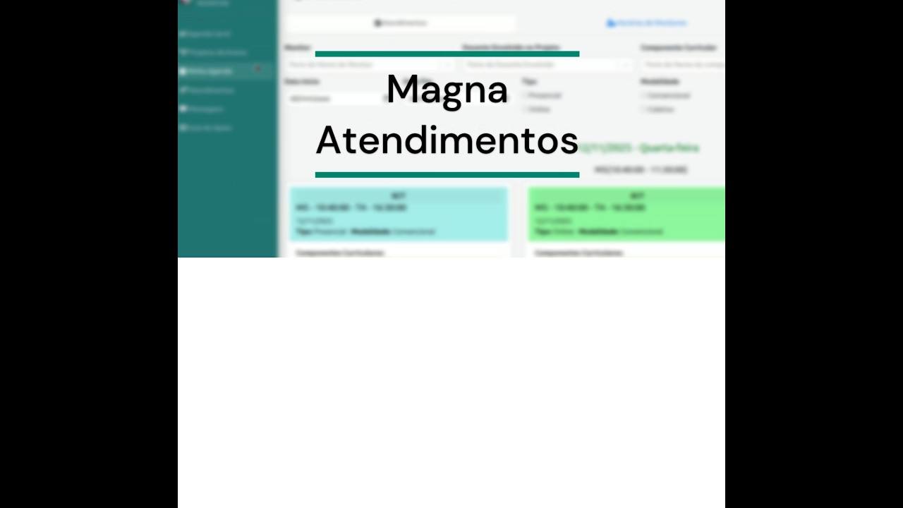 Atendimentos no Magna para Monitores