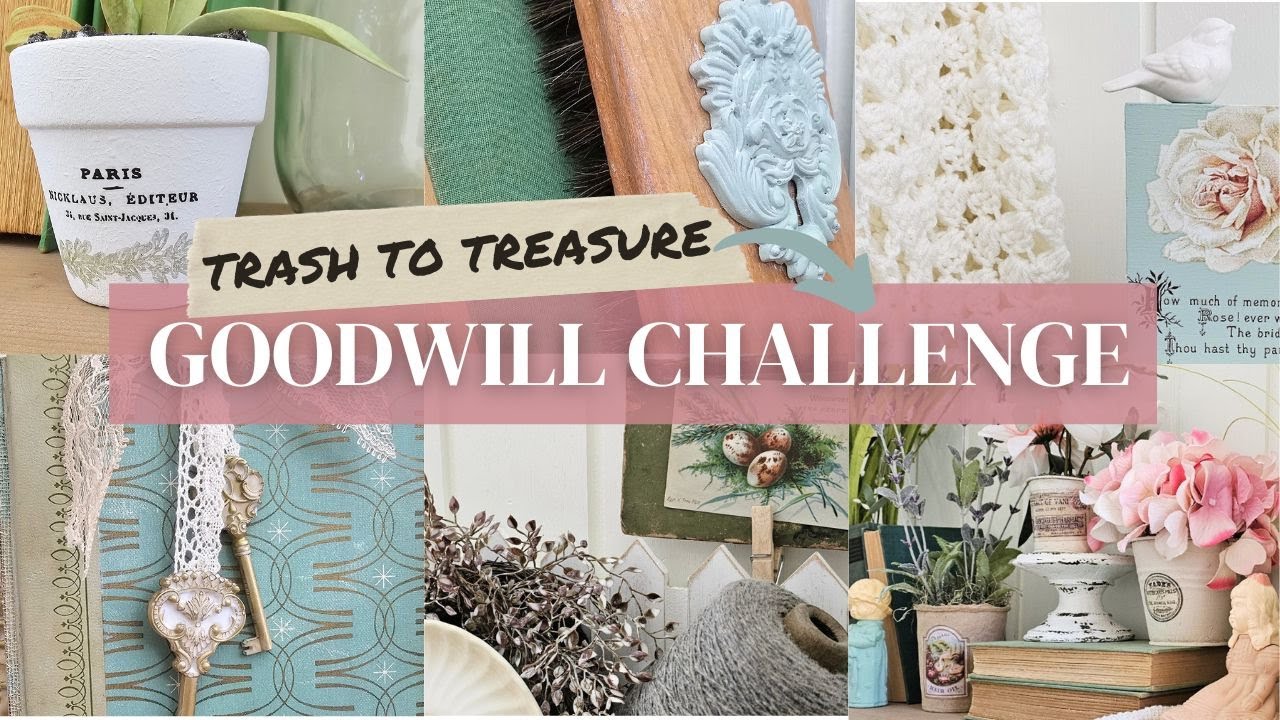 Goodwill thrift store home decor challenge • Budget-friendly home decor ideas for every room