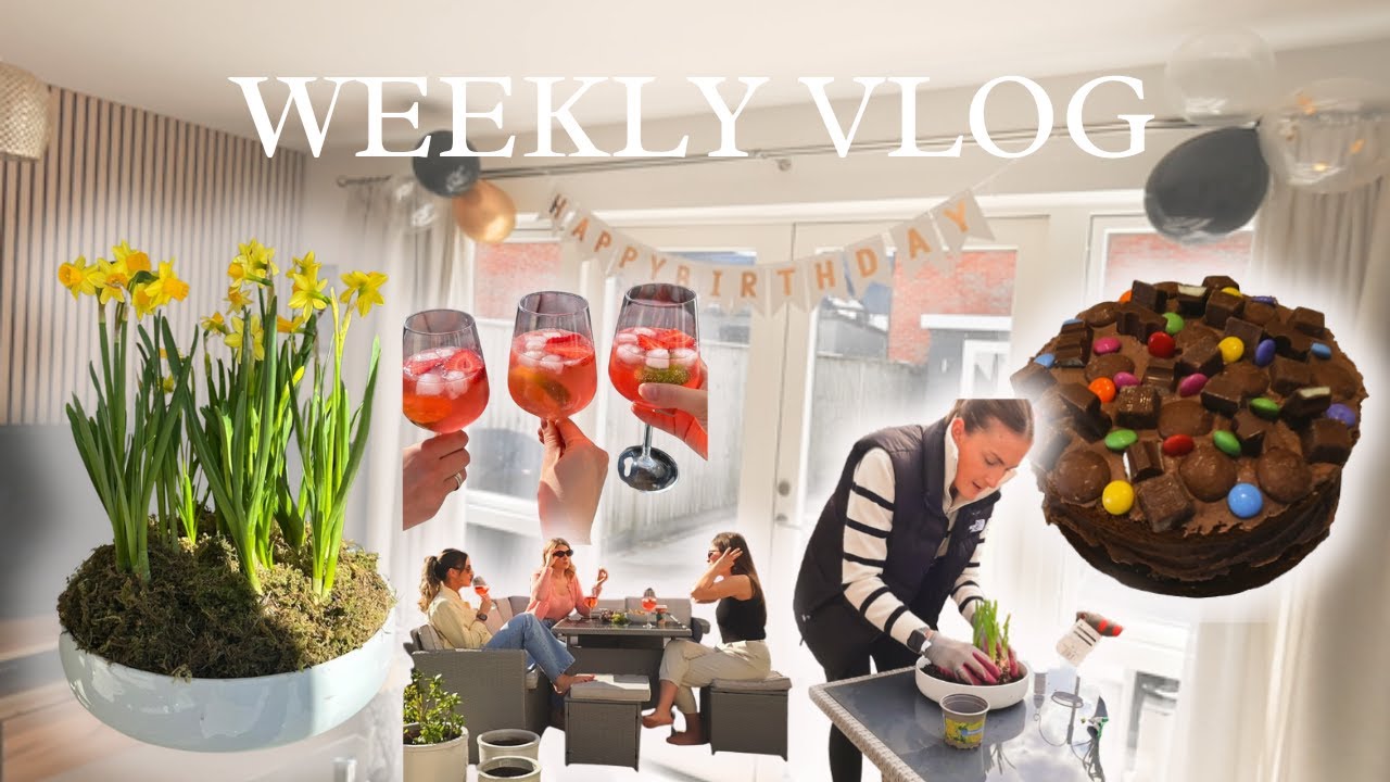 SPRING VLOG! Budget DIY Spring Flower Arrangements, Getting a Dog?! & Fun Birthday Celebrations