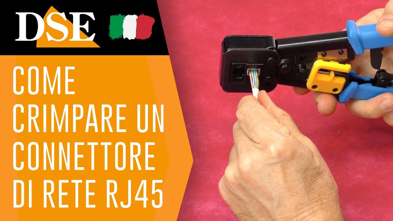 Come crimpare i connettori di rete RJ45 a cavo passante (passthrough)