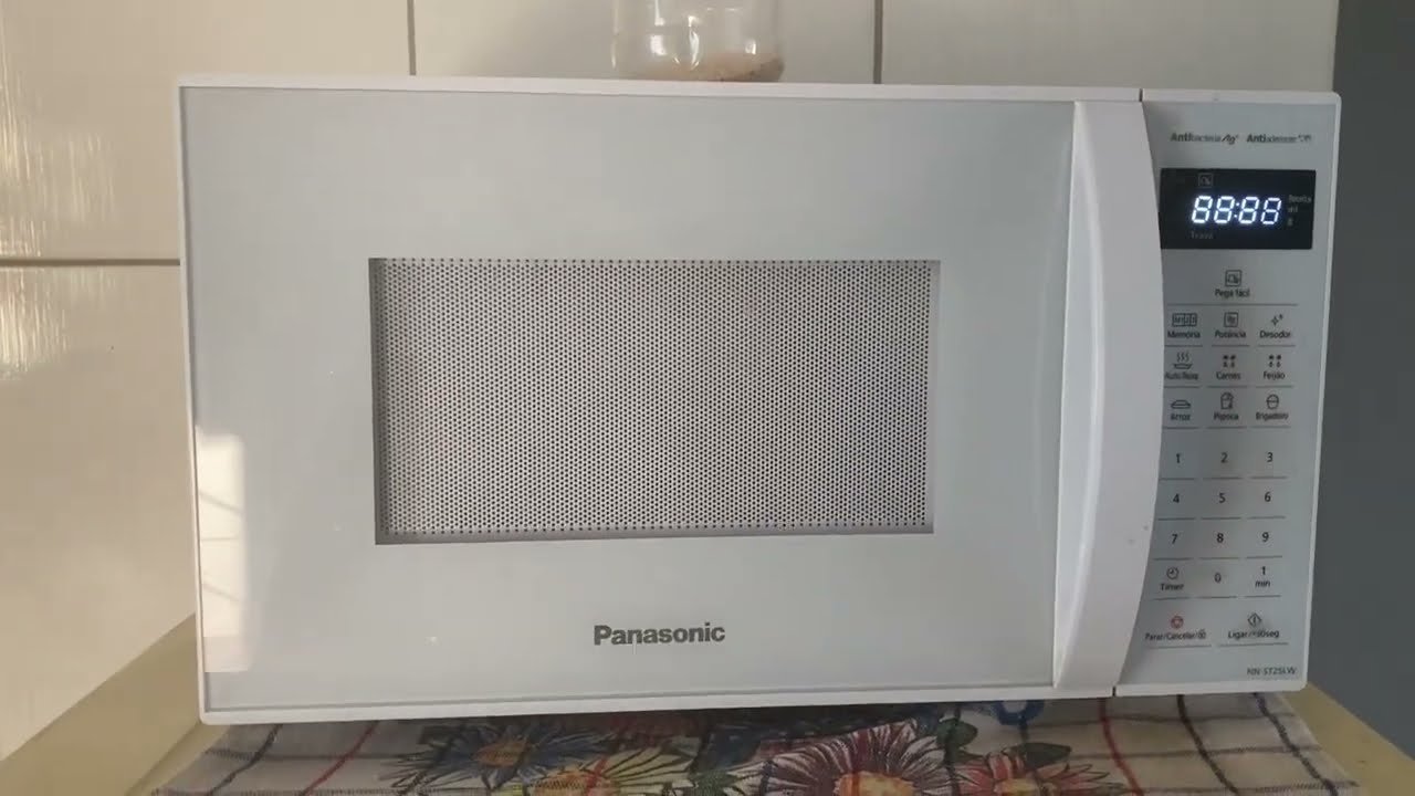 Como ajustar hora do microondas Panasonic