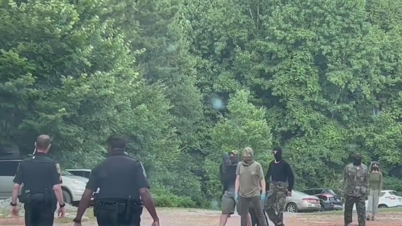 Video shows protesters accused of causing chaos at worksite near 'Cop City'
