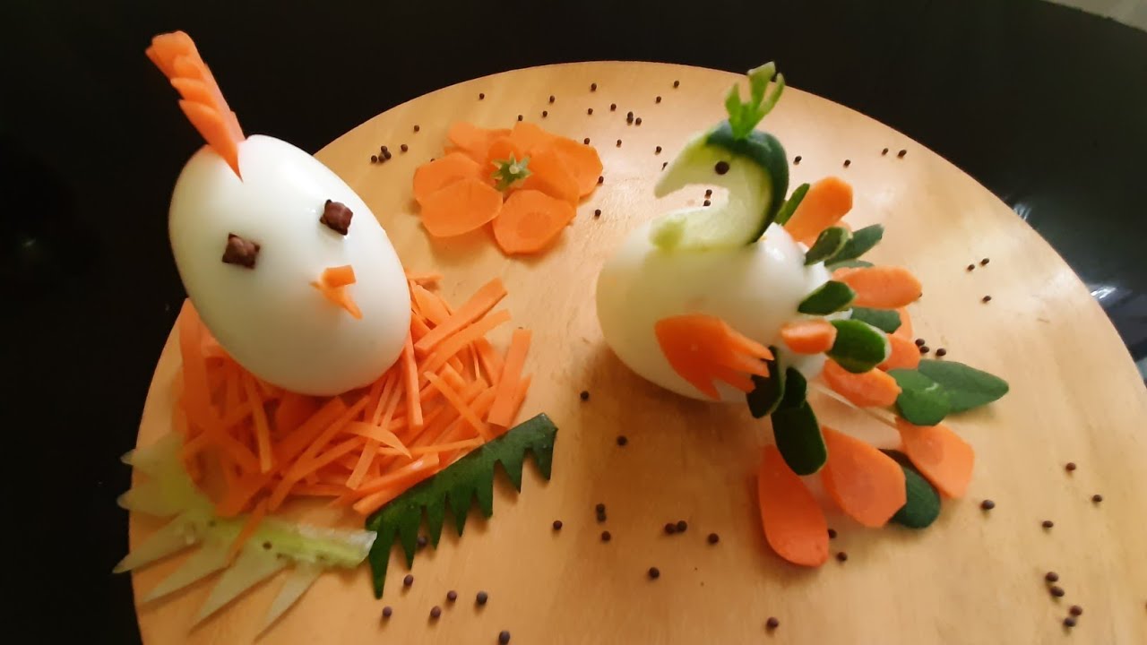 Egg art| Boiled egg art| Food decoration|DIY Easter egg| Decorative eggs|Best egg art|Partygarnising