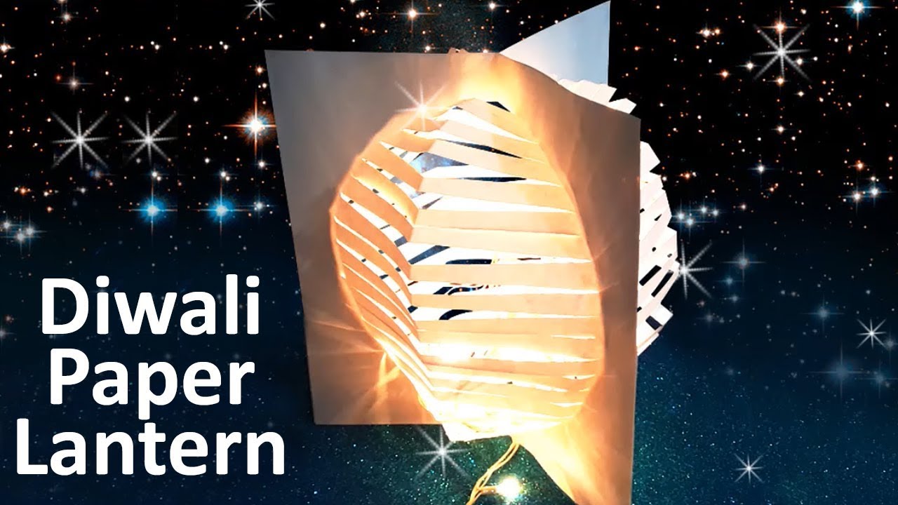 3D Paper Lantern for Diwali 2019 | Paper Lantern Making | Diwali Lantern Decoration Ideas