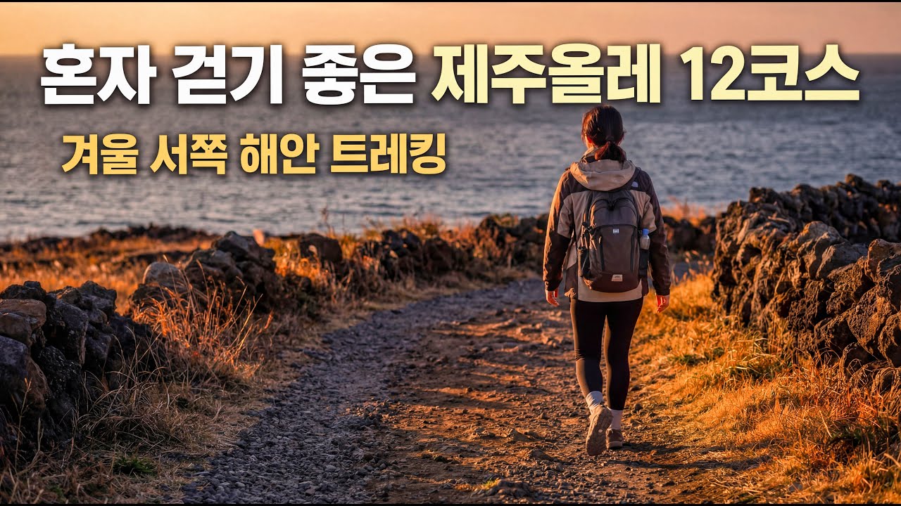 혼자 걷기 좋은 제주 올레 12코스 겨울 트레킹