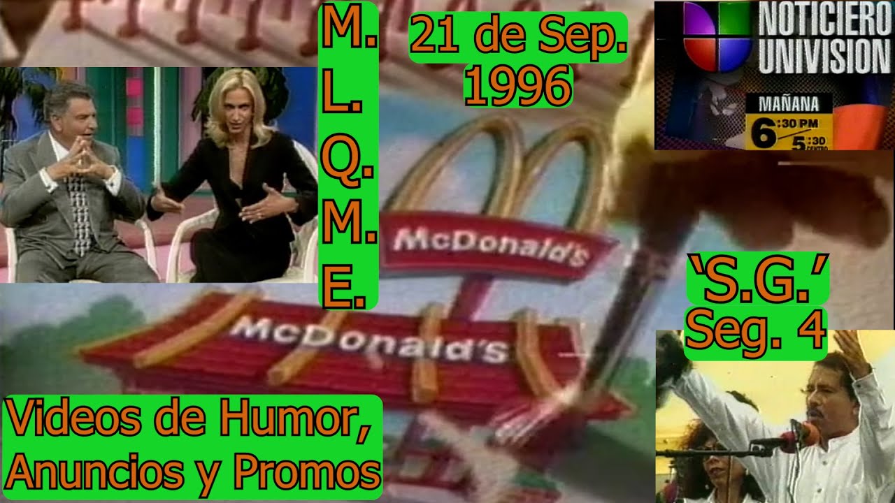 0586 ANUNCIOS/PROMOS UNIVISION, VIDEOS DE HUMOR CON LILI ESTEFAN: 'SG' (SEG.4) - WXTV-41 NY, 21/9/96