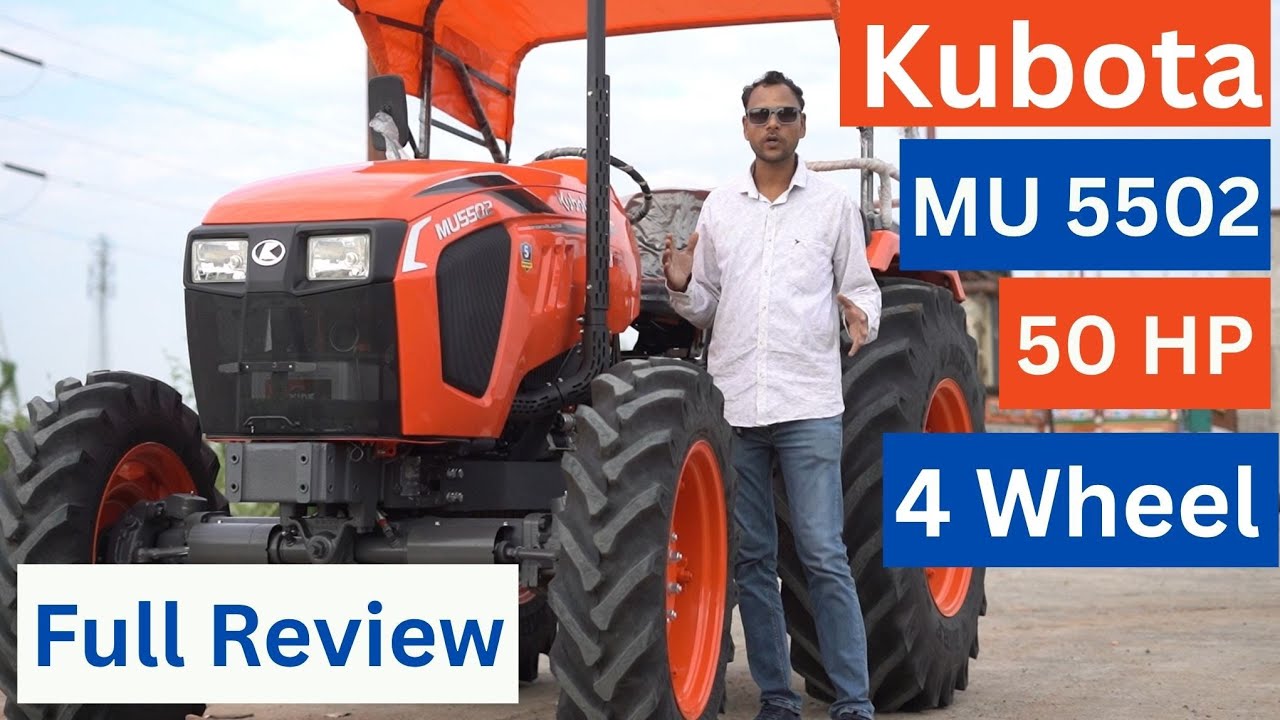 Kubota MU 5502 4 Wheel Full Review #tractorreview #kubotamu5502 #kisan #agriculture  #automobile 