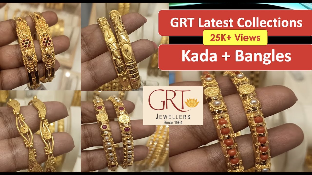 GRT gold bangle collections With Weight grams