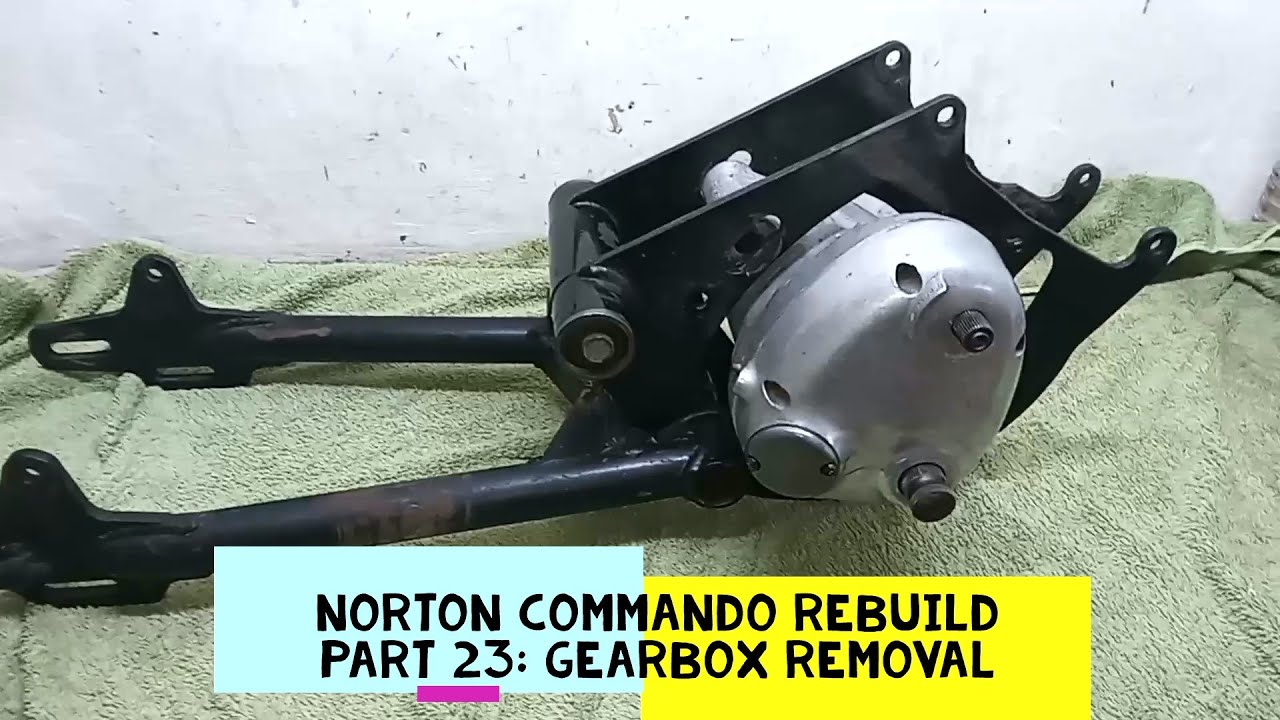 Norton Commando Engine Rebuild. Part 23: Removing the gearbox