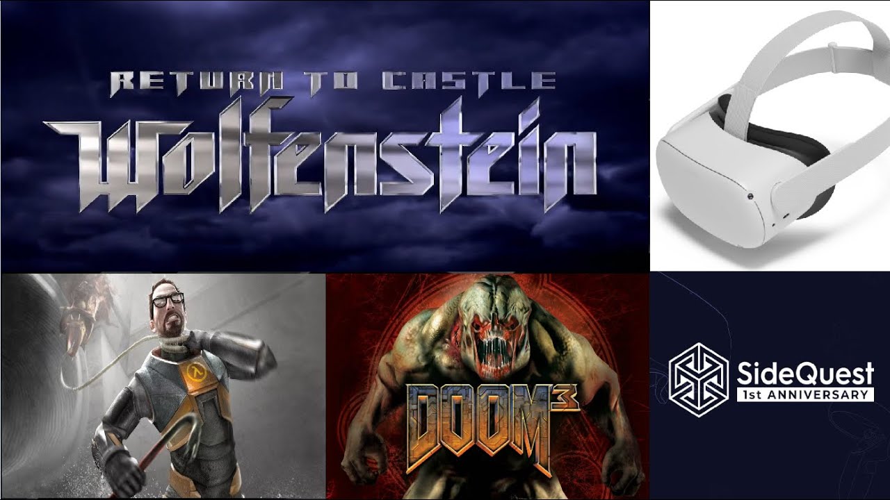 ТОП 3 лучших порта плоских игр в VR для Oculus Quest 2 | Wolfenstein VR  | Half-Life VR | Doom 3 VR