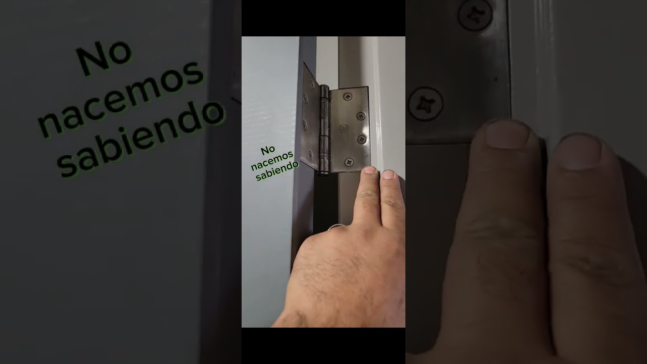 Como ajustar el margen de una puerta. #construccion #tips #doors #puertas #fix #handyman #tutorial