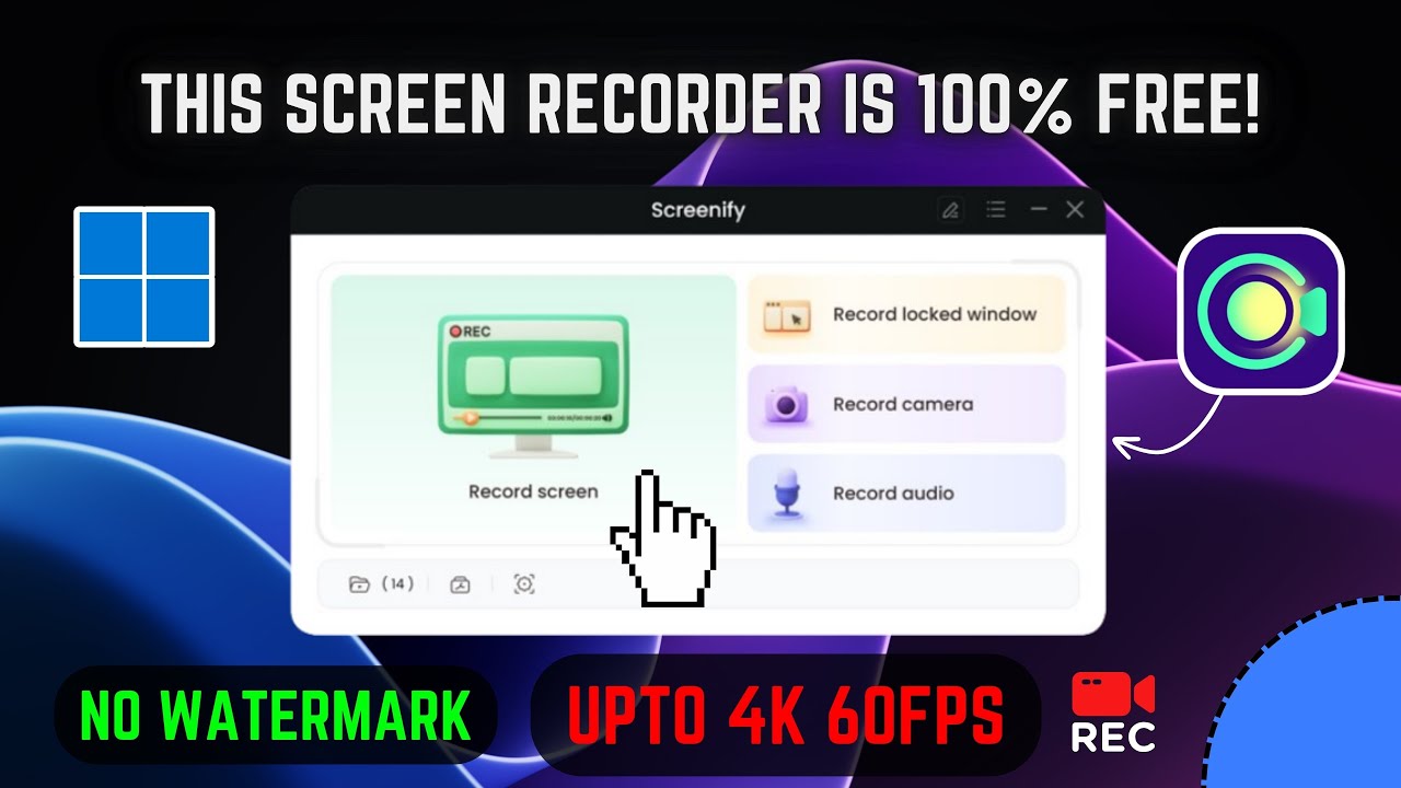 Best Screen Recorder for Windows 11 | Free 4K Screen Recorder No Watermarks!