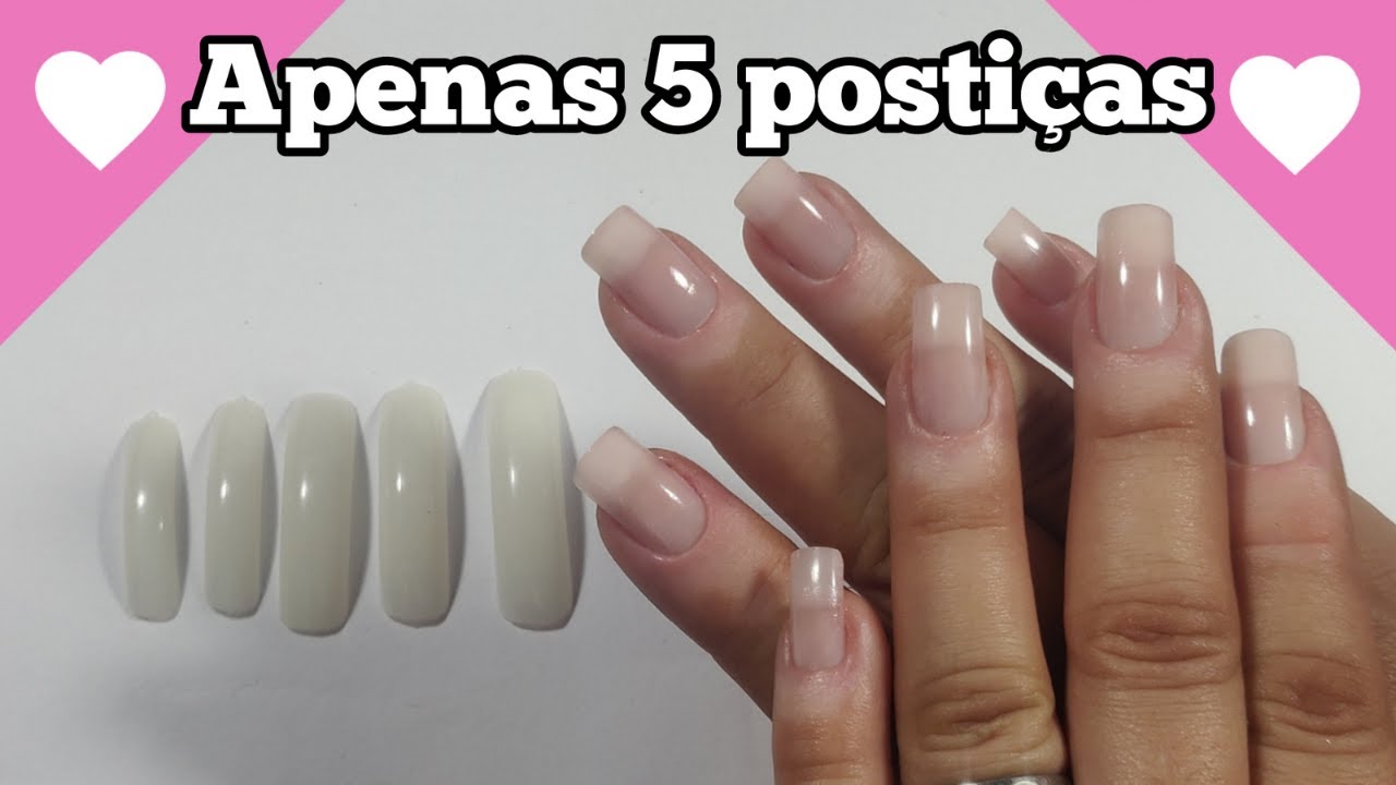 5 UNHAS POSTIÇAS PARA 10 DEDOS