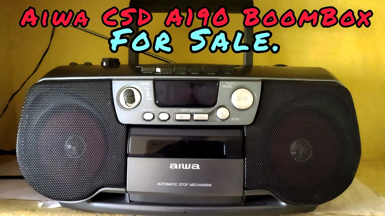 (Sold Out)👍Aiwa CSD-A190 BoomBox For Sale.