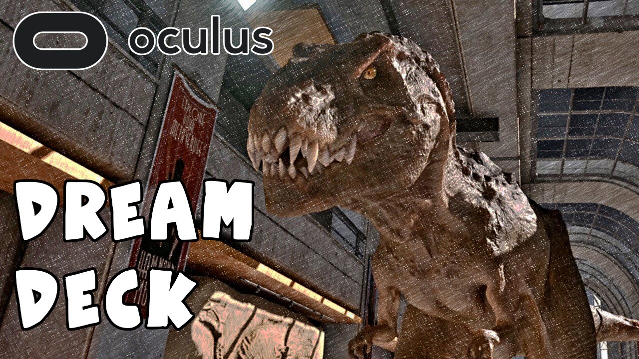 Let's Play Oculus Dreamdeck - Oculus Rift Dinosaurs! CV1 Gameplay First Time Reaction