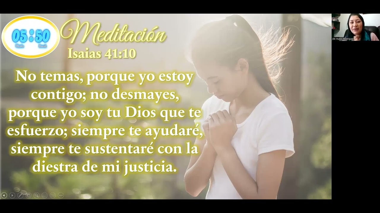 No temas porque yo estoy contigo | Isaias 41:10 | Meditación Mujeres de Fe