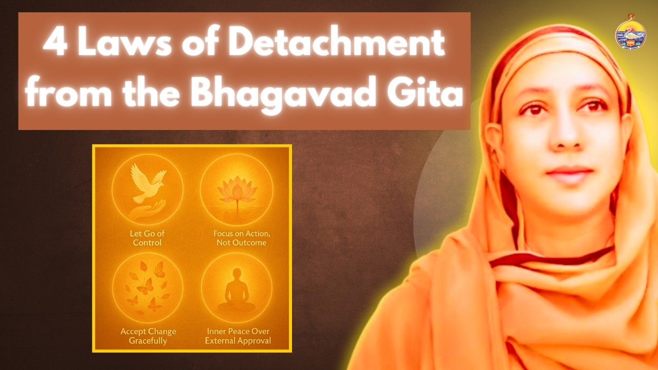 4 Laws of Detachment from the Bhagavad Gita | Pravrajika Divyanandaprana