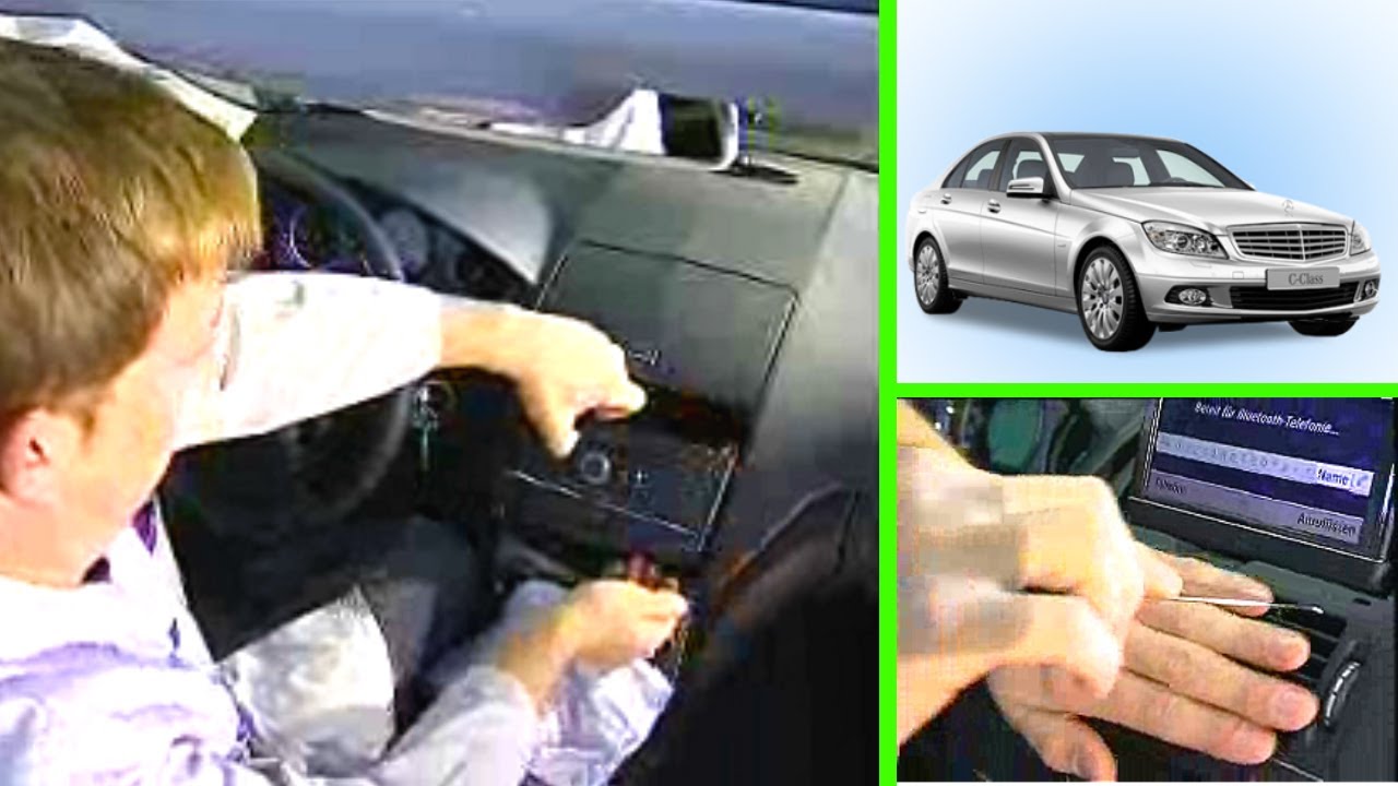 Mercedes-Benz C-Class W204 — как снять и установить блок COMAND
