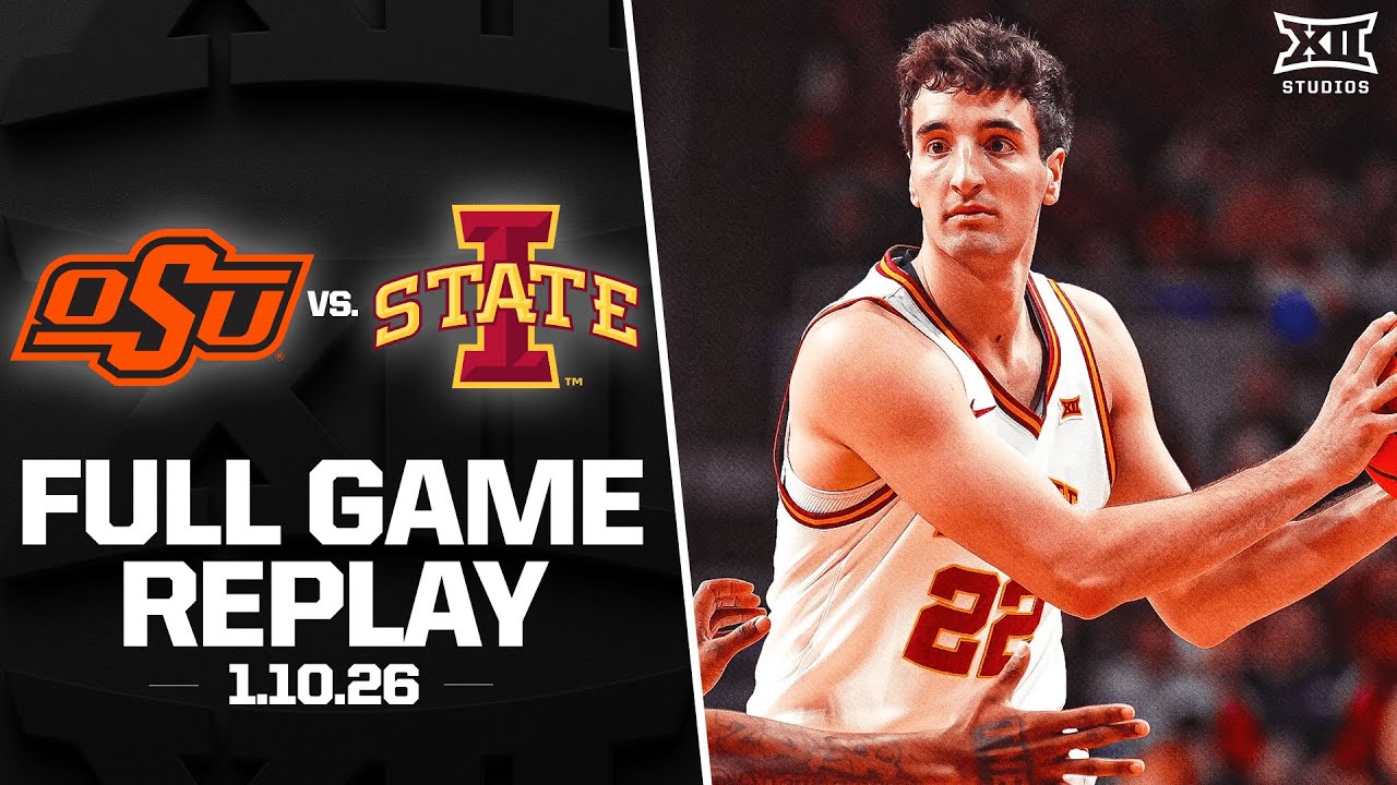 Oklahoma State vs. Iowa State Full Game Replay (1.10.26) | 2025-26 Big 12 Men's Basketball