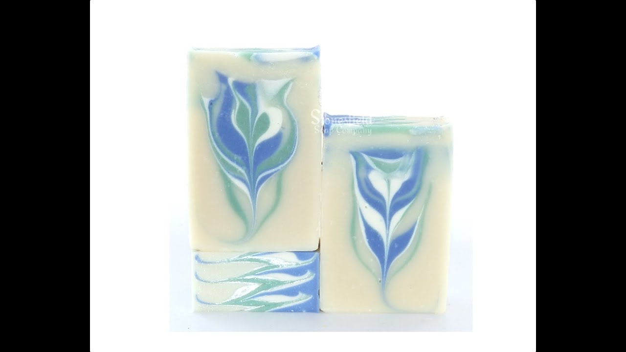 The making of Peppermint and Eucalyptus cold process soap