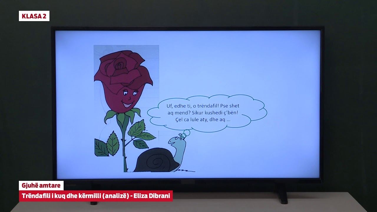 e Mesimi Klasa 2 - 2104 Gjuhë amtare - Trëndafili i kuq dhe kërmilli - Analizë