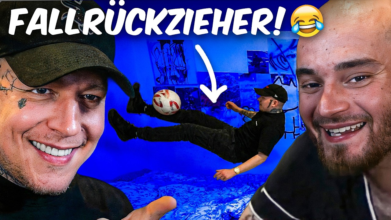 Monte zu Besuch er macht Fallrückzieher