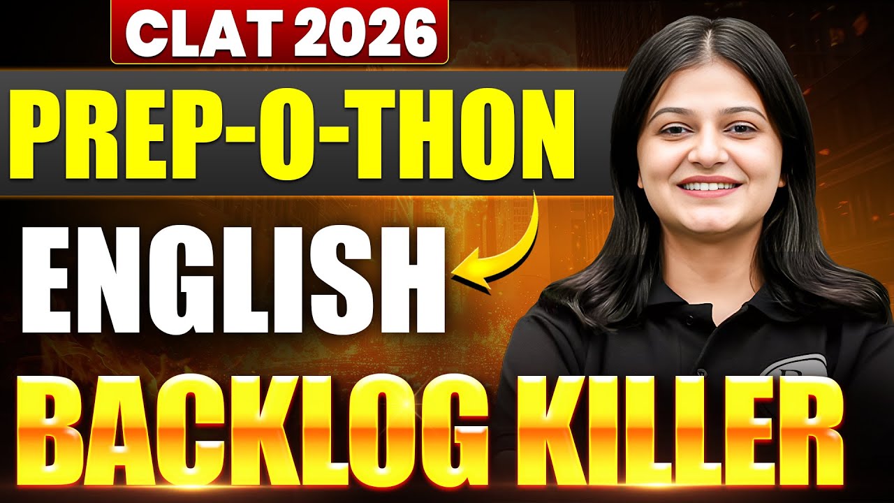 CLAT 2026 | English | Backlog Killer | CLAT Prep-O-Thon
