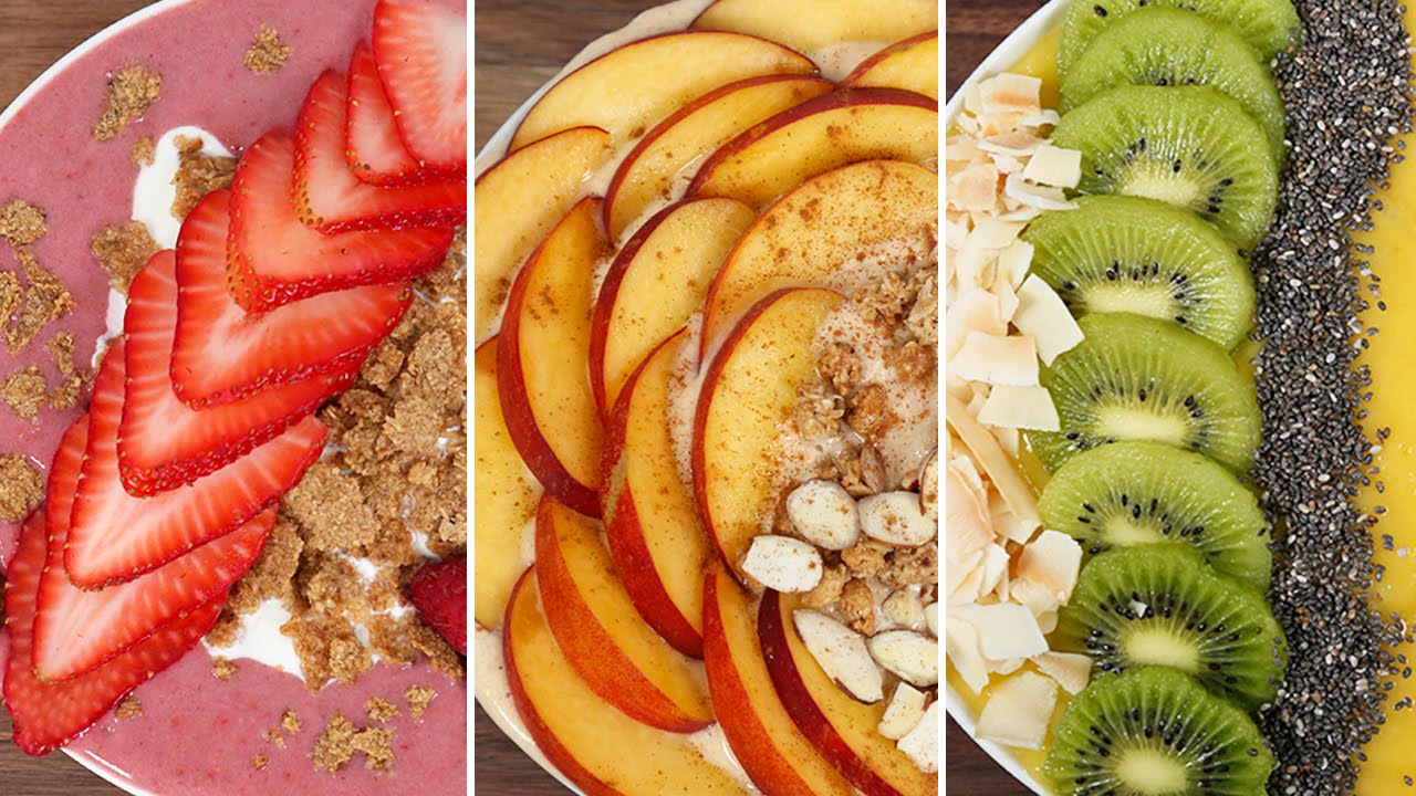 3 Healthy Smoothie Bowls