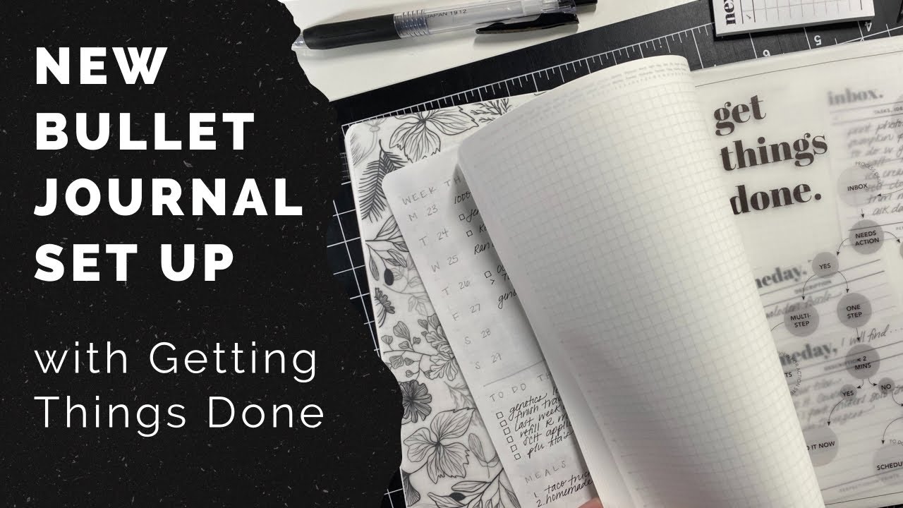 New Bullet Journal Simple Set Up - A5 Stalogy 1/2 Year - Getting Things Done