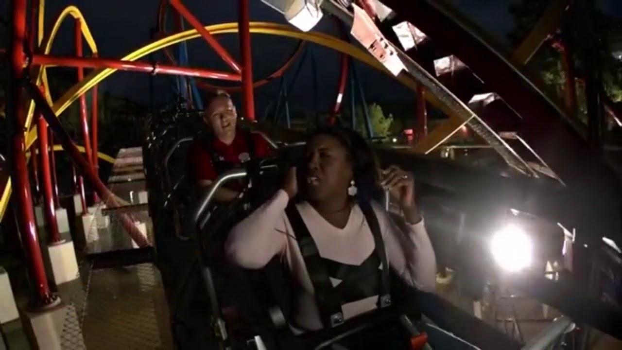 Raw: Go for a virtual ride on the new Wonder Woman Golden Lasso ride at Fiesta Texas