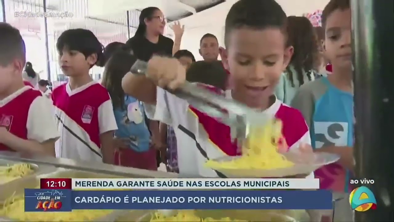Cidade em Ação - Nutricionistas planejam cardápio saudável para merendas em escolas municipais