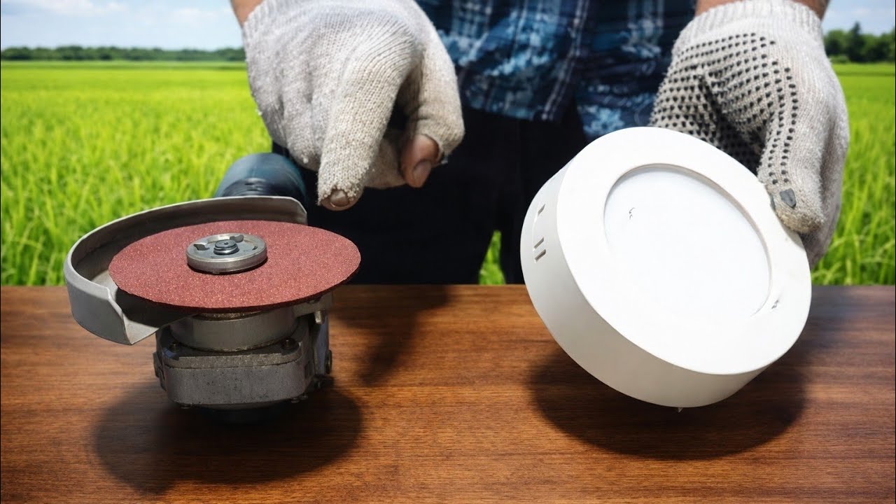 Attach LED Light to an Angle Grinder and See What Happens 😱 Millions Don’t Know This DIY Trick! 