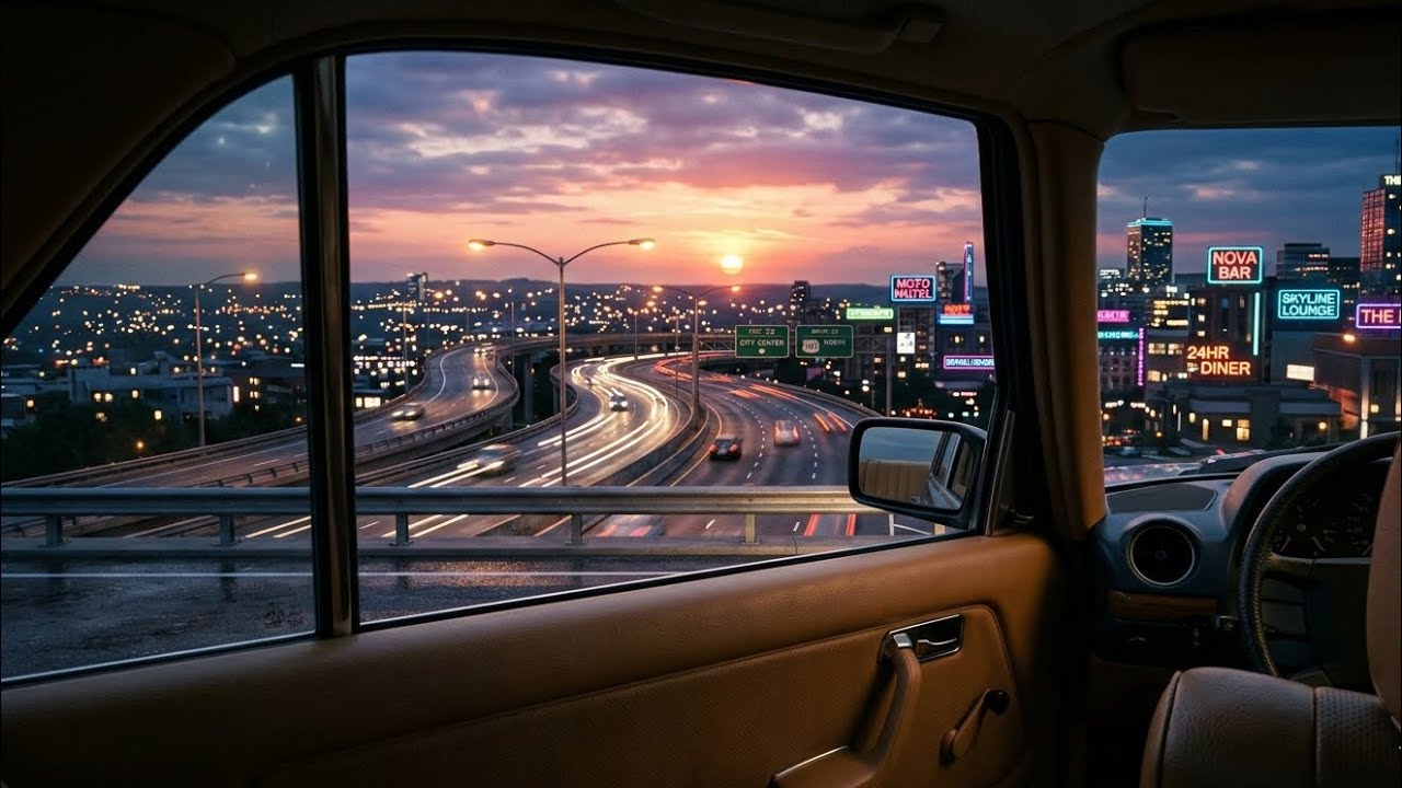 Night Drive in Tokyo – Relaxing Cyberpunk Music (1 Hour)