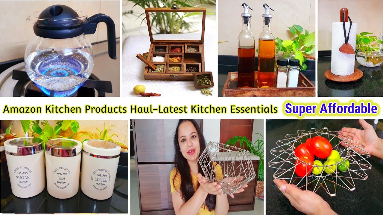 HUGE Amazon KITCHEN Haul - Latest , Must Have Products || Super Affordable & Rental Friendly