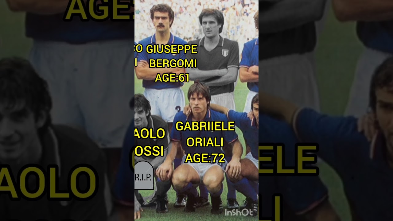 Italy 1982 squad player age ❤️❤️#football #footballshorts #shorts #italy #worldcup