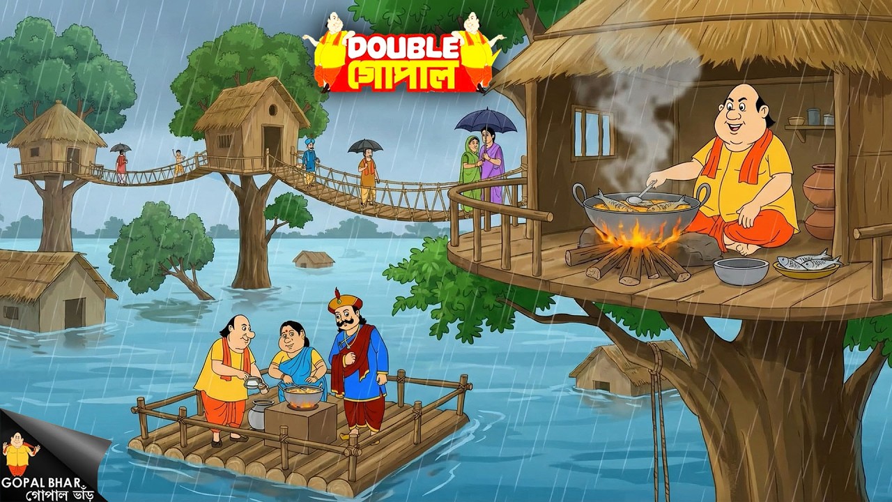বর্ষাকালে গাছে রাজকীয় ভোজ! গোপাল দাদা এবং রাজার ভাসমান রেস্তোরাঁ | Gopal Bhar | New Episode 2026