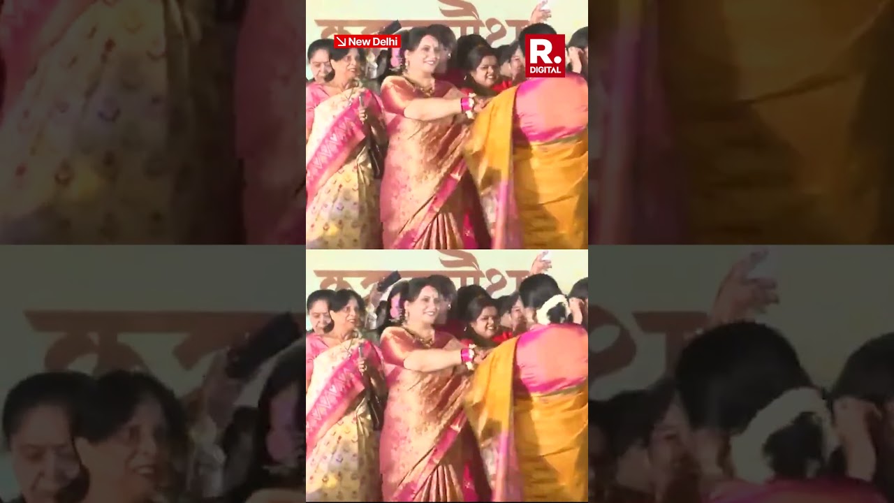Delhi CM Rekha Gupta Celebrates Karwa Chauth with Women in Delhi