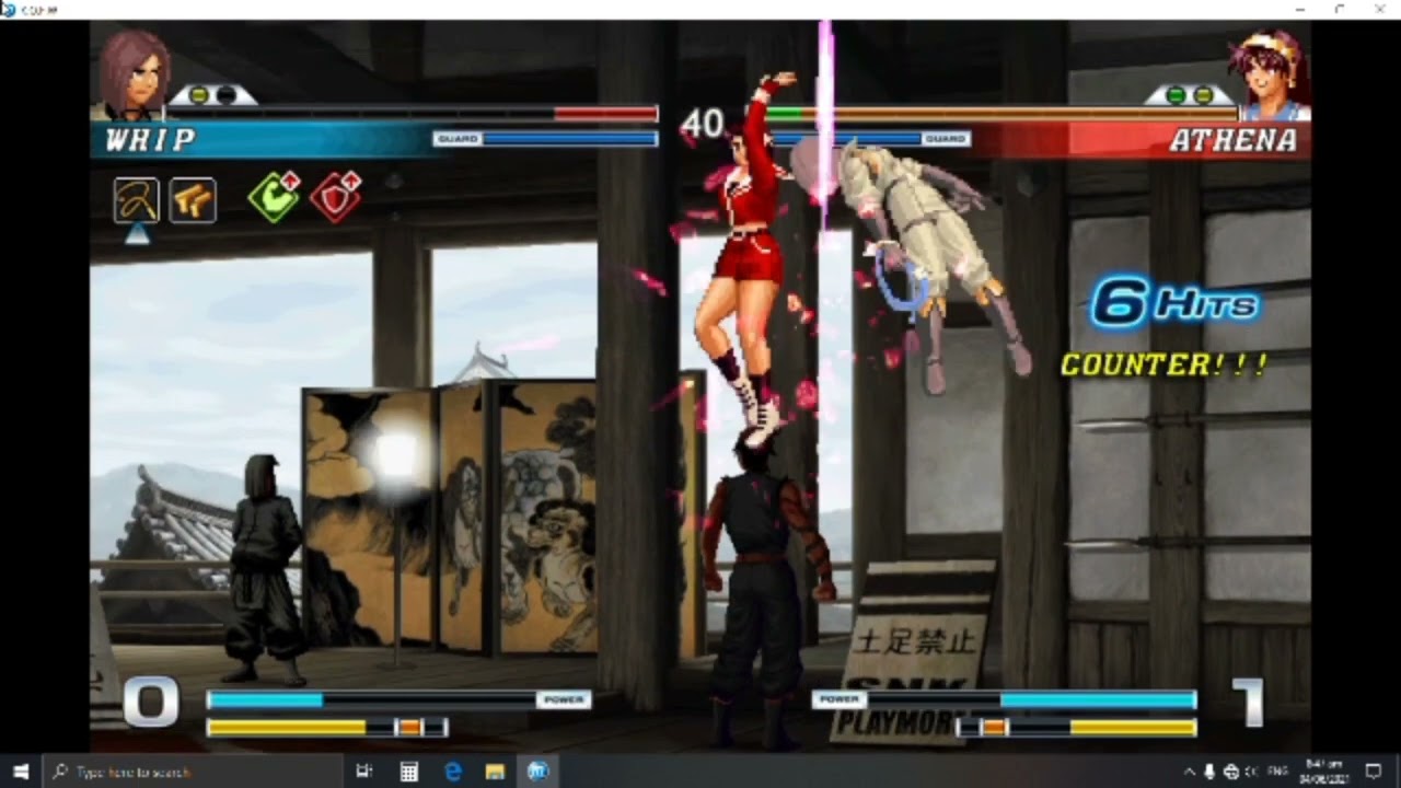 Kof Mugen Whip vs Athena