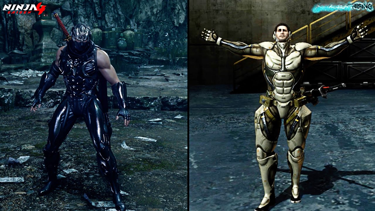 Metal Gear Rising  Revengeance SAM vs Ninja Gaiden 4 ryu | Comparison