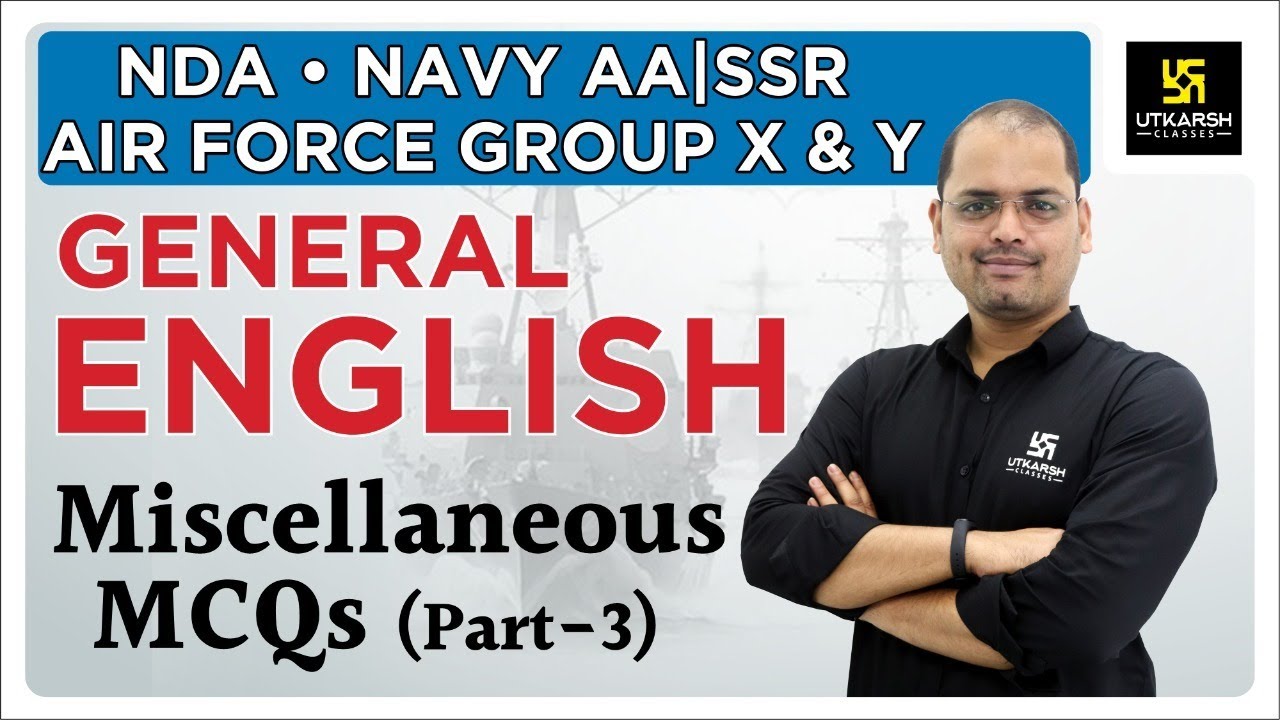 Miscellaneous MCQs (Part-03) | English #55 | AIR FORCE Group X & Y (Navy AA|SSR) | Ravi Morya Sir