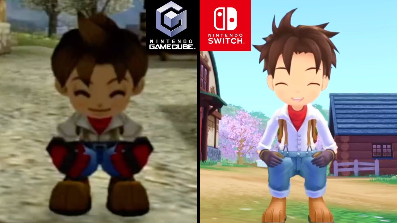 Story of Seasons A Wonderful Life - Comparison | Nintendo Switch vs GameCube