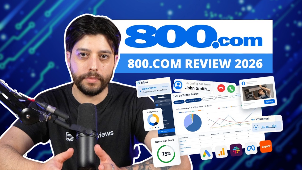 Обзор 800.com на 2026 год | Обзоры лучших виртуальных телефонных систем