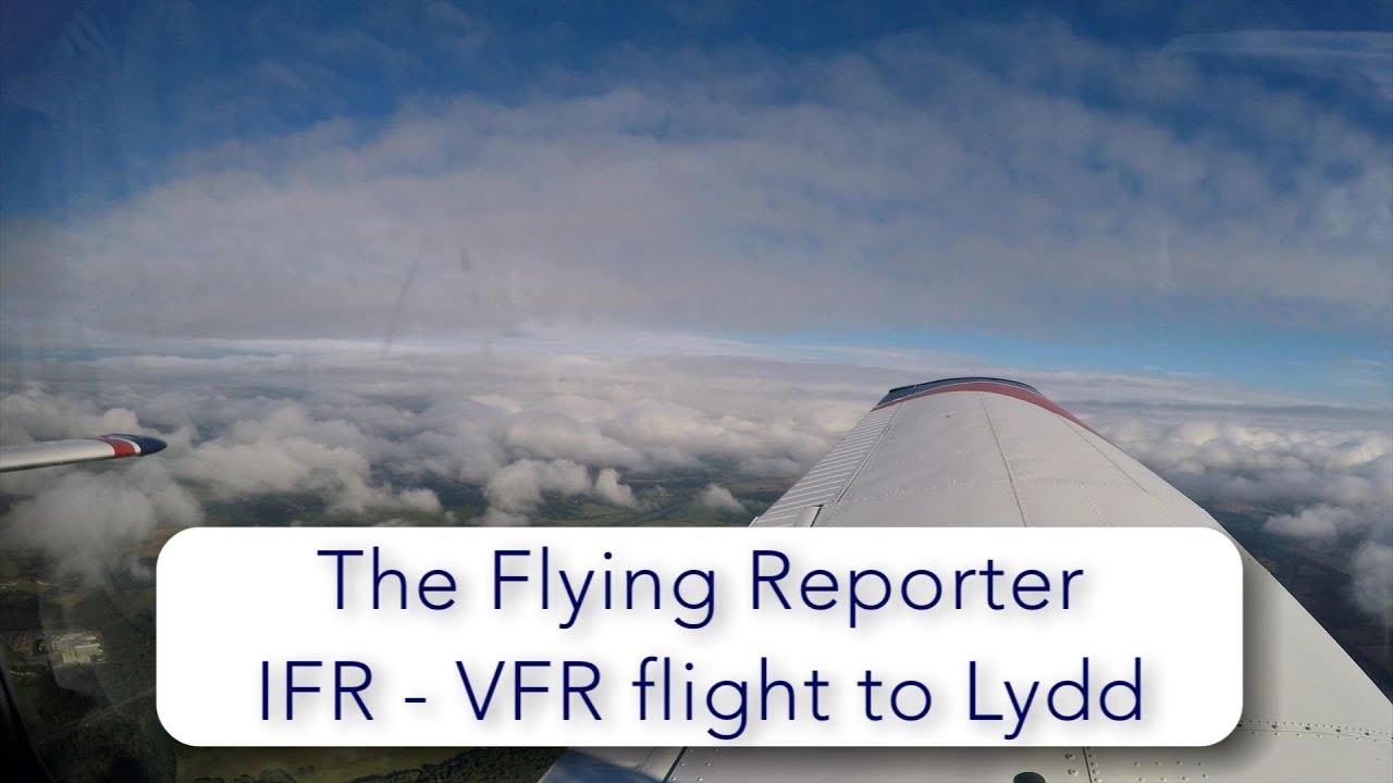 Departing Biggin Hill IFR, VFR arrival to Lydd, PA28, UK