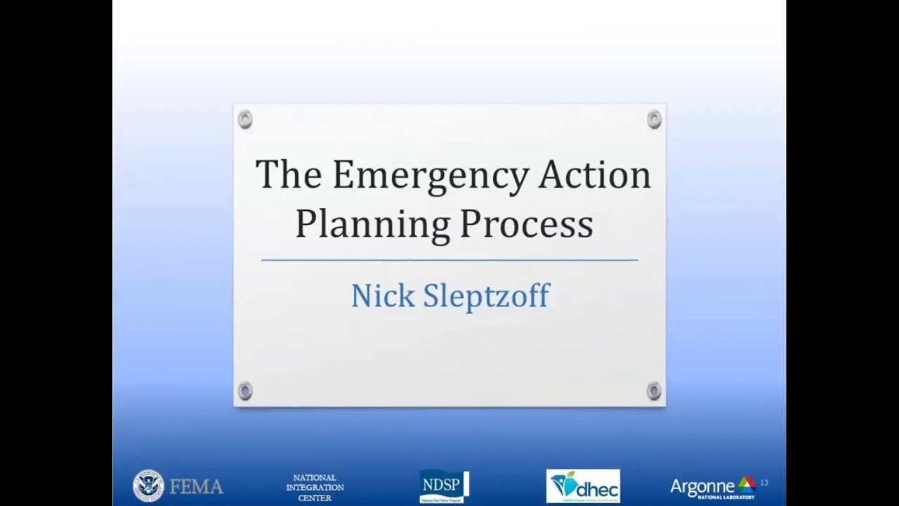 Session 2 – Understanding My Emergency Action Plan (EAP) and Inundation Maps