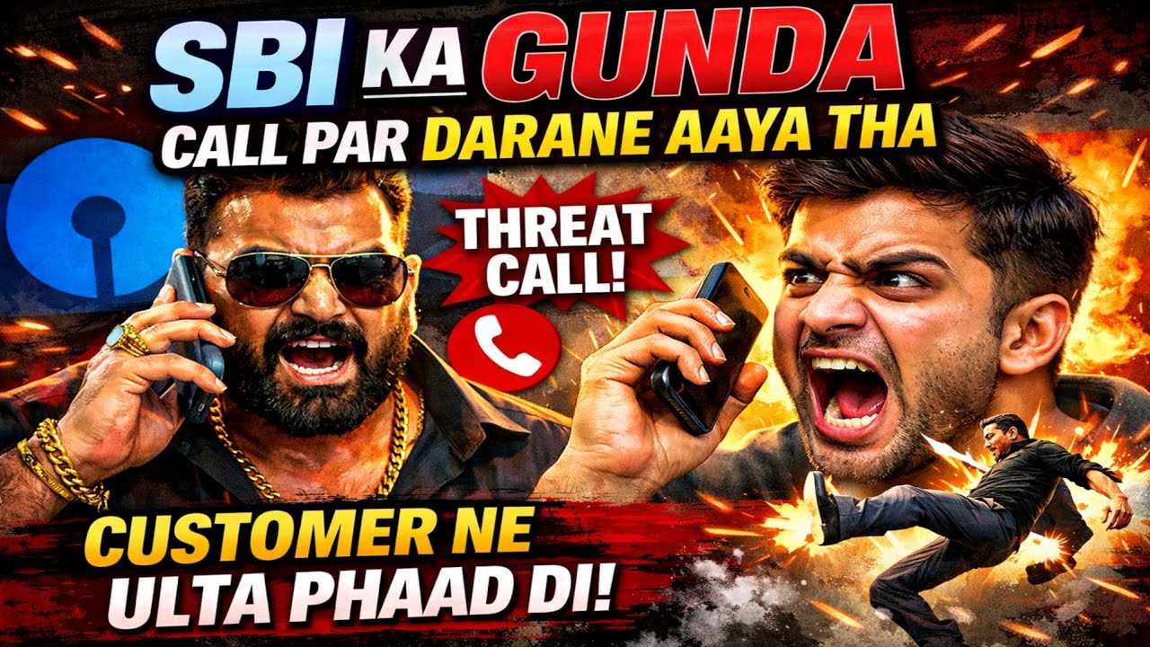 SBI Recovery Agent Ki Dhamki😡| Gunda Call Par Darane Aaya Tha, Customer Ne Ulta Phaad Di💥| Full Call