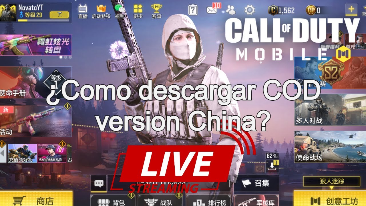 Como descarga Cod Mobile version China, luego a meterle a la global. (Cuenta Nueva)
