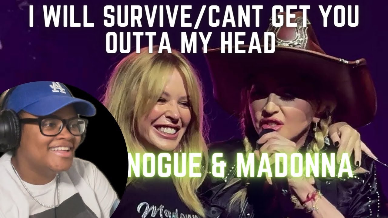 Kylie Minogue & Madonna- I Will Survive/Cant Get You Outta My Head Reaction! #kylie #madonna #music