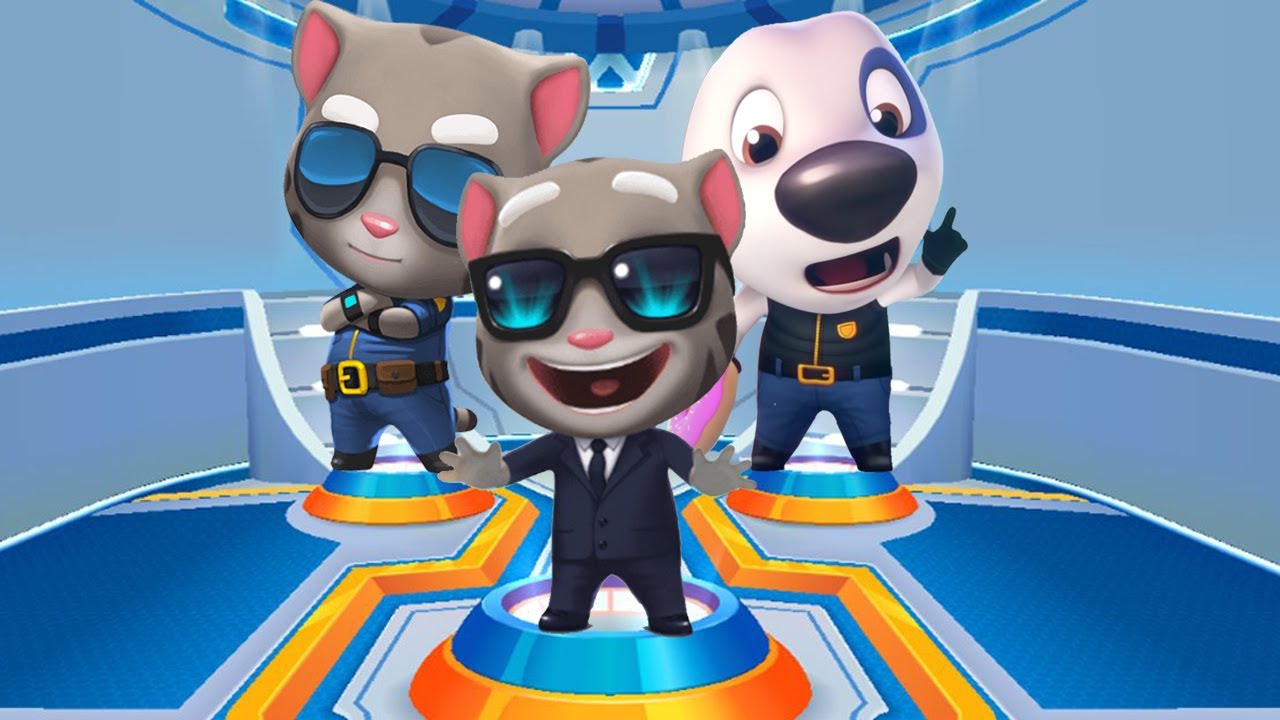 Agent Tom vs Officer Tom vs Deputy Hank - Talking Tom Gold Run New Update
