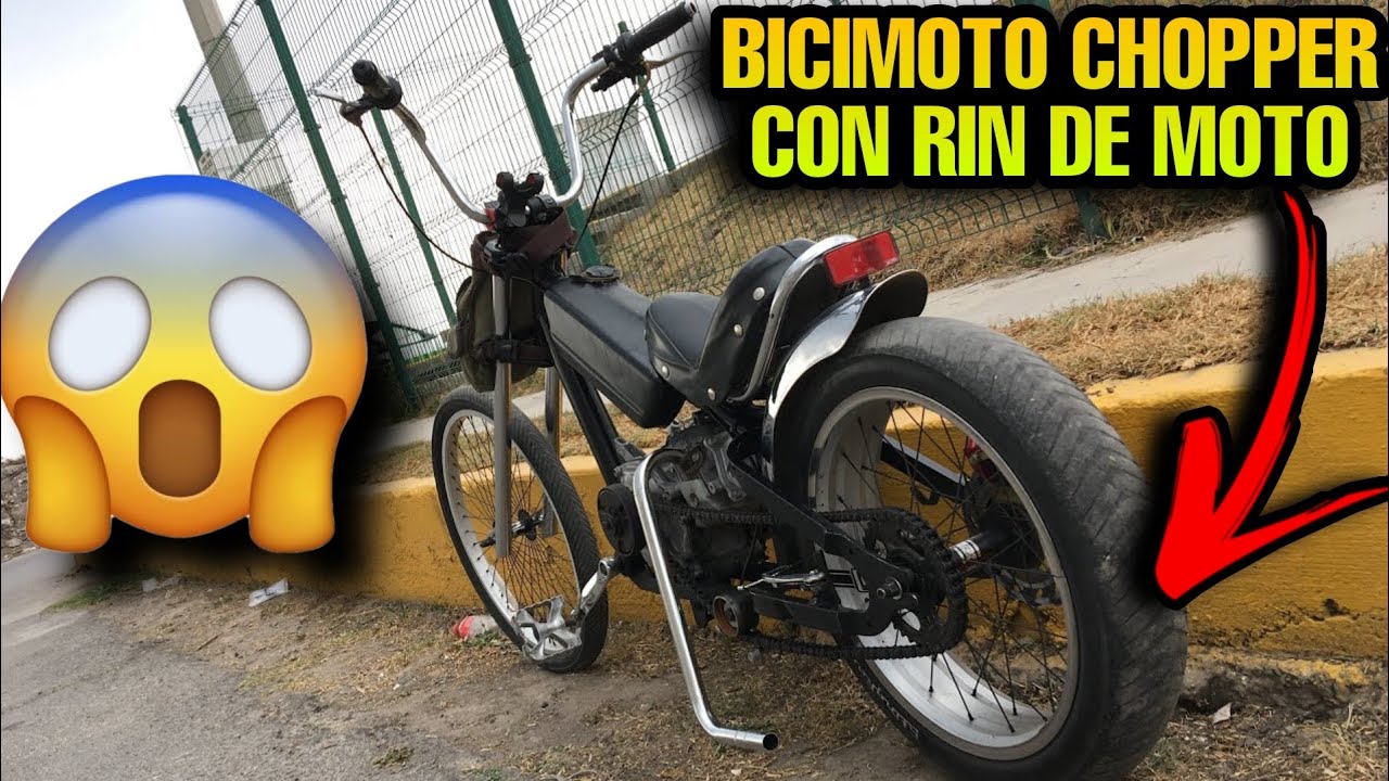 Bicimoto chopper: adaptar rin de moto ahora tiene mas potencia parte 2 #Parte2 #Bicimoto #Motobici